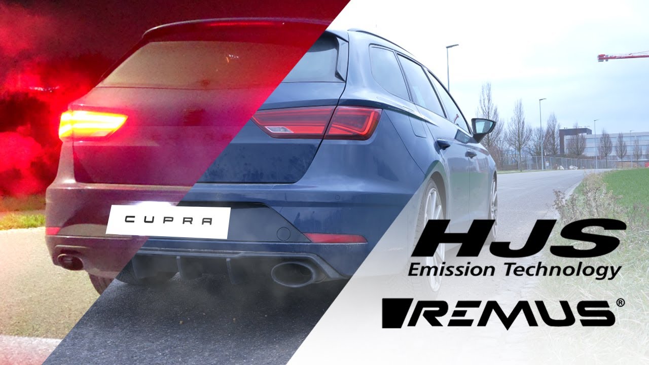 Seat Leon Cupra ST - HJS vs. HJS + REMUS - Exhaust comparison