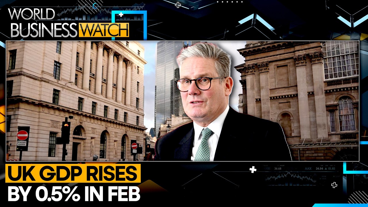 UK GDP Rises By 0.5% In February  | WION World Business Watch