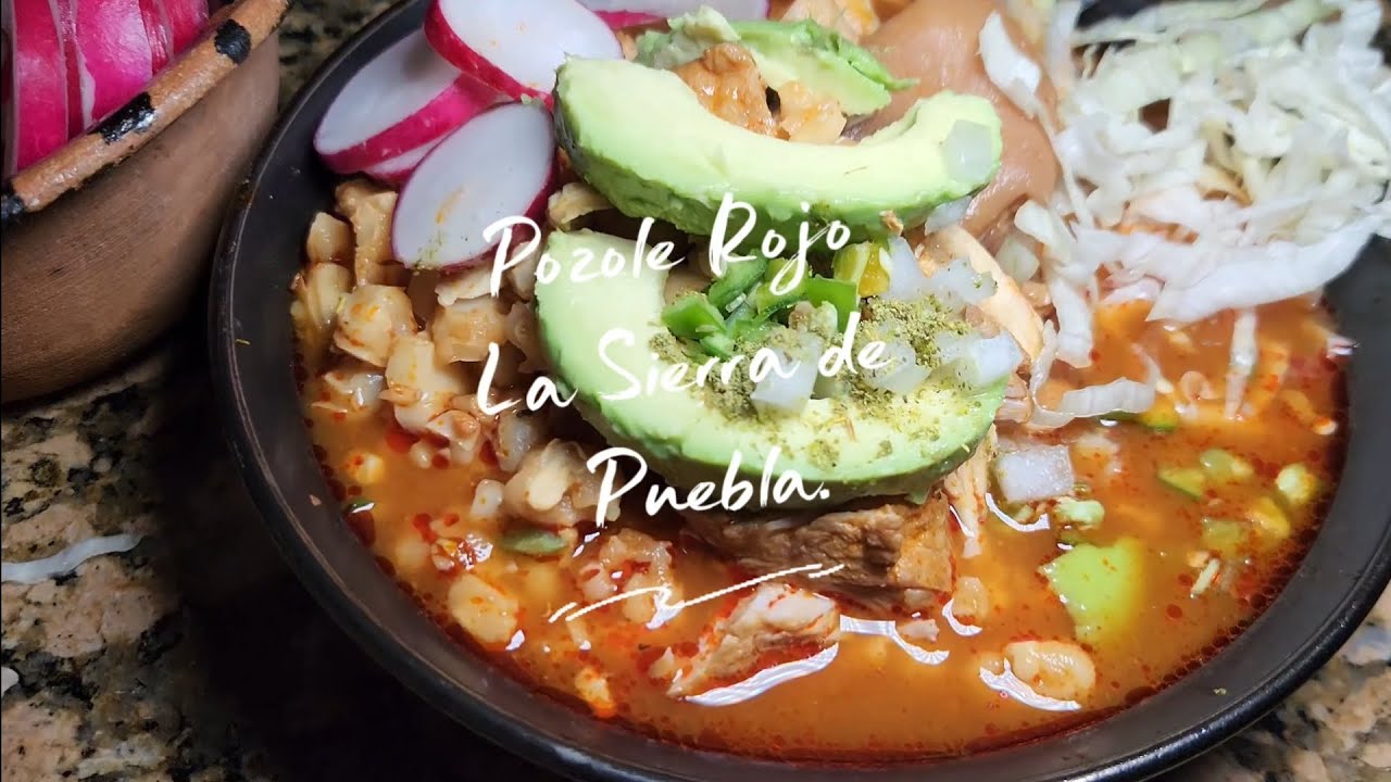 Pozole Rojo Casero con Carne de cerdo y pollo  | Receta Tradicional 🐔🐷 #pozole
