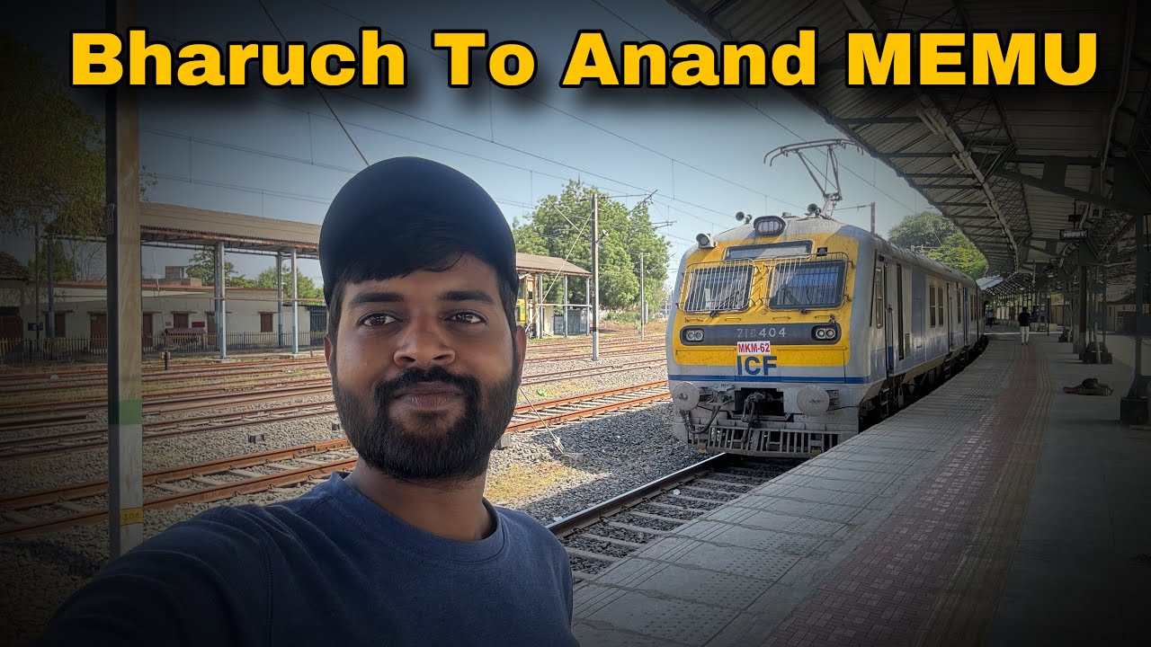Bharuch To Anand MEMU Full  Train Journey | Etne sare Train ka Crossing 🤩
