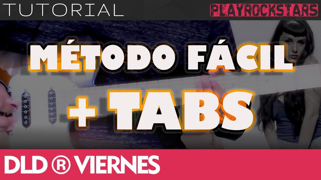 como tocar VIERNES en guitarra DLD ⭐️ TUTORIAL / ACORDES / RITMO / TABS