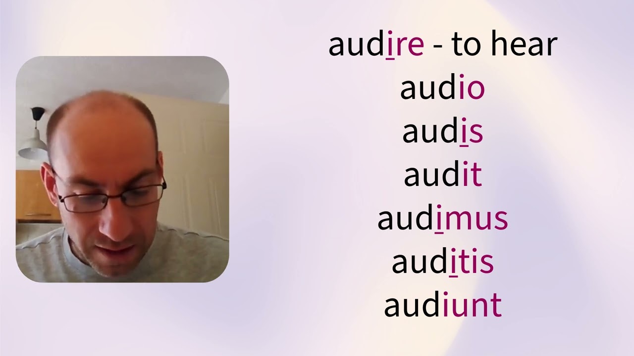 Lesson 4.1: Verbs of the 4th conj