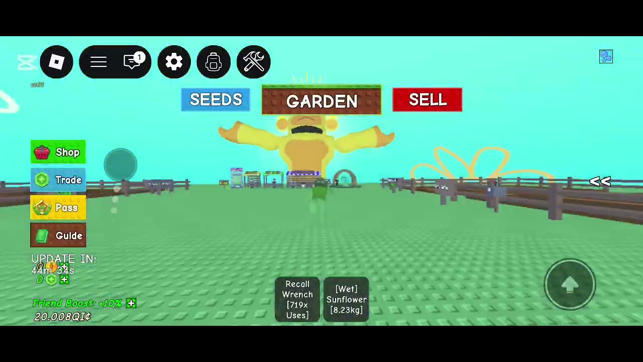 Grow a garden admin abuse 😎(broo🤯) 
