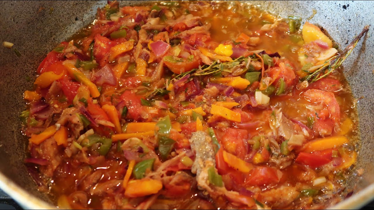 Step by Step Saltfish Stew