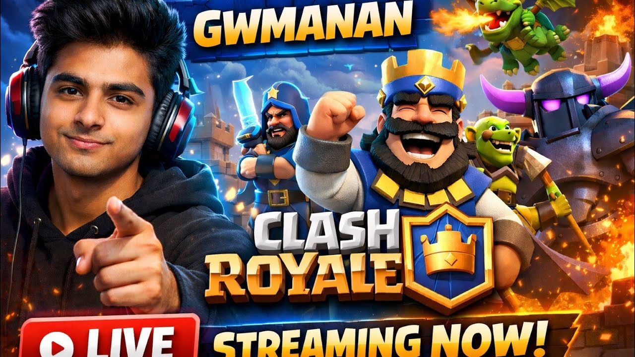 🔴 LIVE Clash Royale | Trophy Push with Gwmanan 🔥 #clashroyal