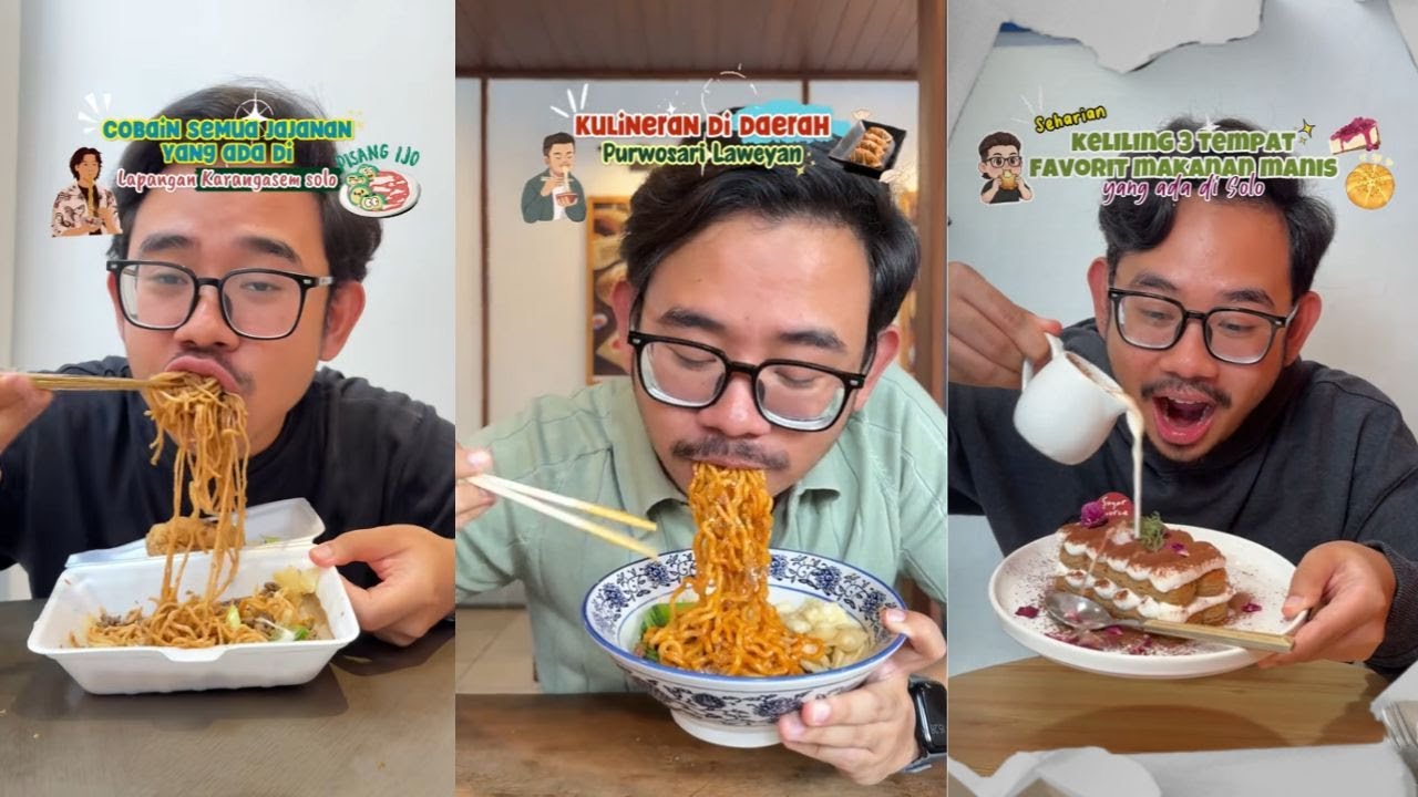 Makan Serba Dessert Manis Di Solo, Kulineran Di Singapore & Malaysia, Dan Jajan Viral Tiktoker Ravie