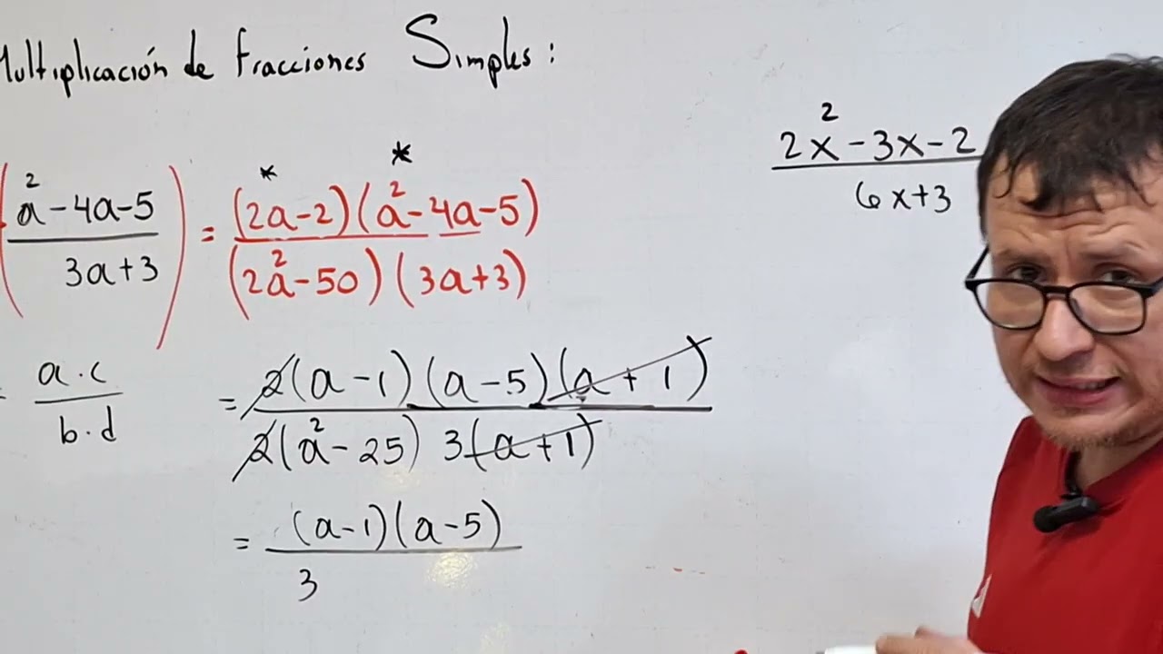 Algebra: multiplicacion de fracciones simples | parte 2