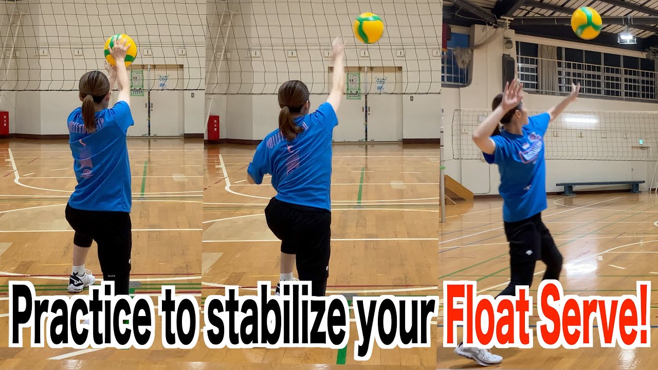 Practice to stabilize your float serve!【volleyball】