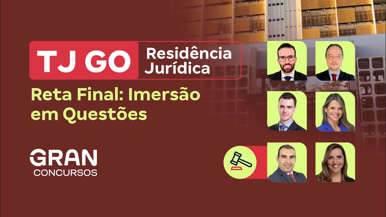 Residência Jurídica TJ GO |  Reta Final: Imersão em Questões