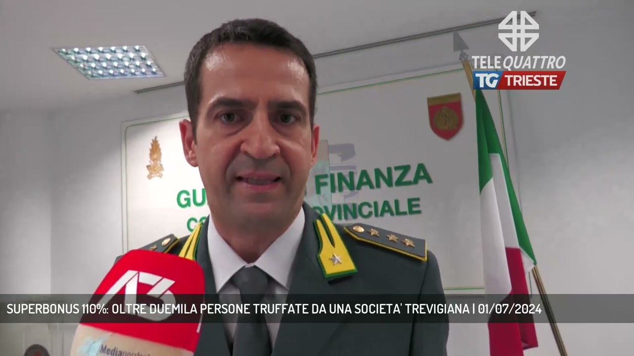 SUPERBONUS 110%: OLTRE DUEMILA PERSONE TRUFFATE DA UNA SOCIETA' TREVIGIANA | 01/07/2024