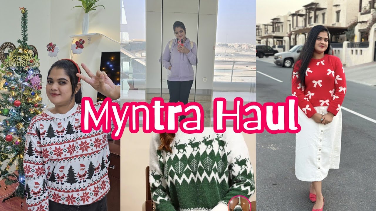 Myntra Winter Clothes Haul അടിപൊളി ടോപ്പുകൾ കാണാം 