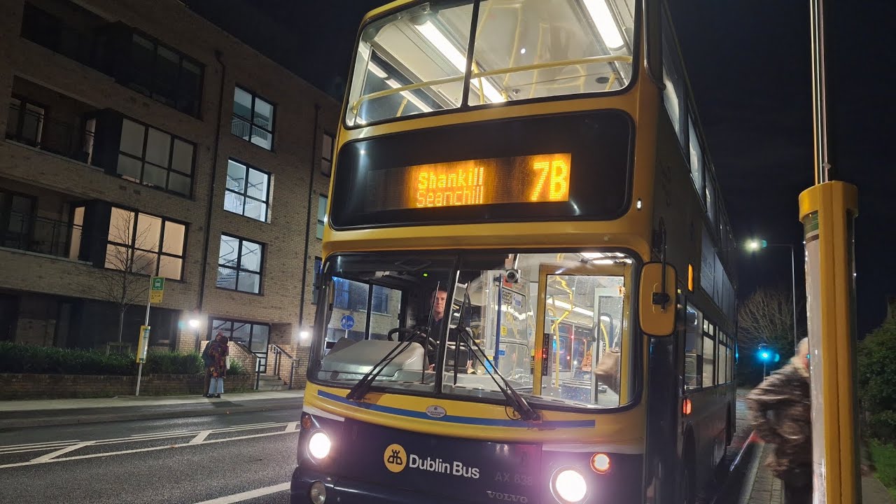 #bus Ride on board Dublin bus ALX400 AX638 Route 7B to Shankill 02/12/25