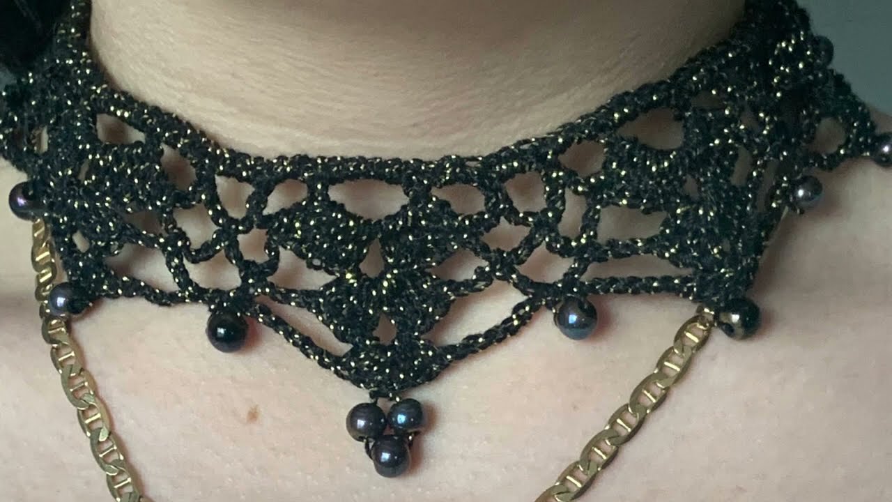 3. Collar-Gargantilla. Rápido de tejer.