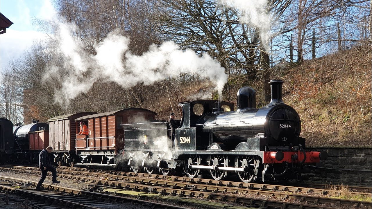 52044 THRASH!  Loaded Test Run and Breakvan Ride! East Lancs Railway 26 January 2023