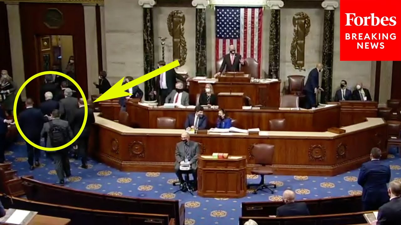 JAN. 6 FLASHBACK: Chaos In House Chamber As Top Lawmakers Evacuated While Rioters Breach Capitol