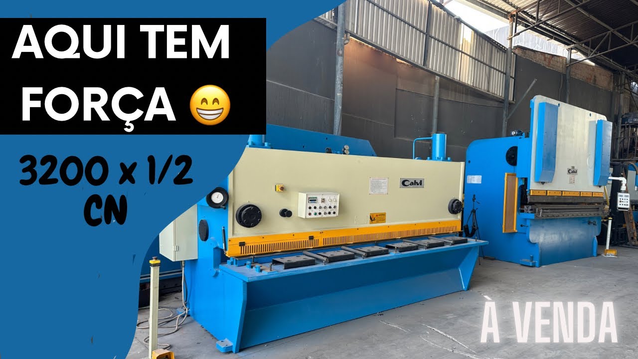 M&aacute;quinas para corte e dobra Calvi CN 3200x1/2!!! (&Agrave; VENDA) 🔥