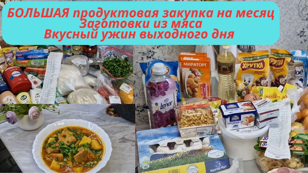 Закупка продуктов/Закупка мяса/Продуктовая корзина