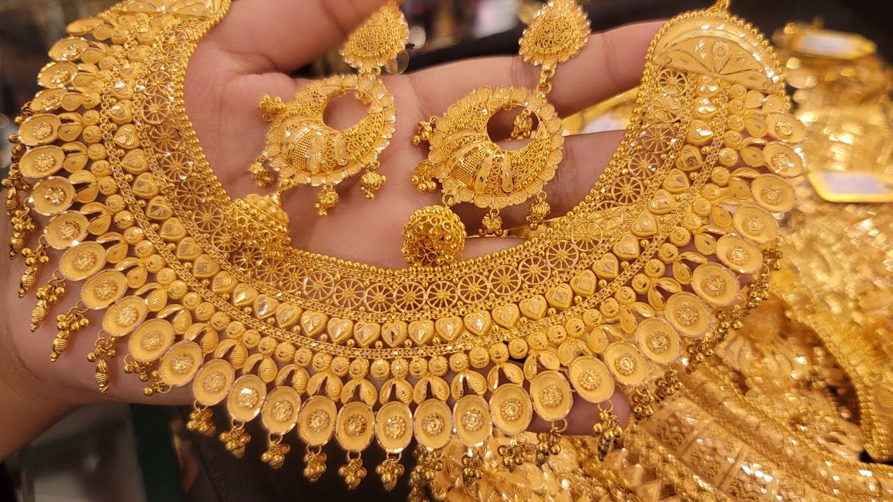 সোনার কাটায় নেকলেস /gold necklace