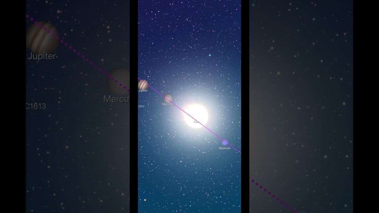 March 24 - Incredible Alignment of Planets & Moon & Pluto & Sun | #shorts