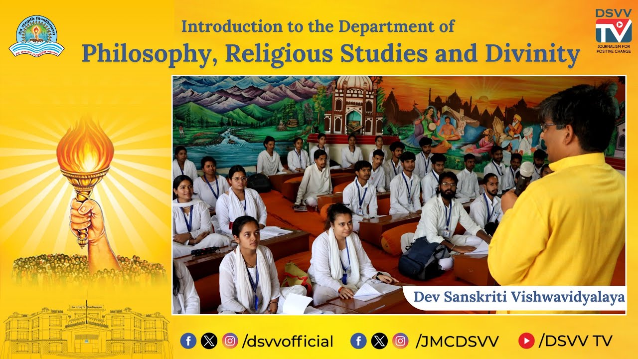 Department of Philosophy, Religious Studies and Divinity | Admission Open 2024-25 | DSVV | DSVVTV
