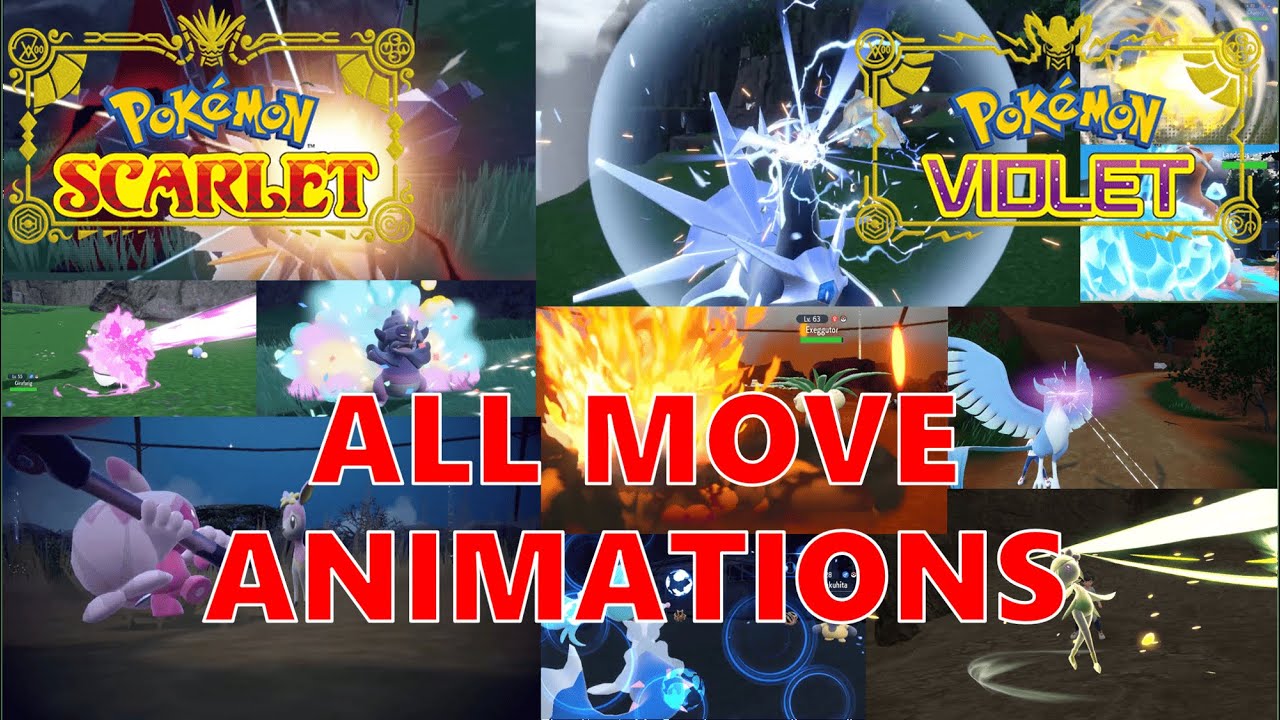 Pokemon Scarlet and Violet - All Move Animations