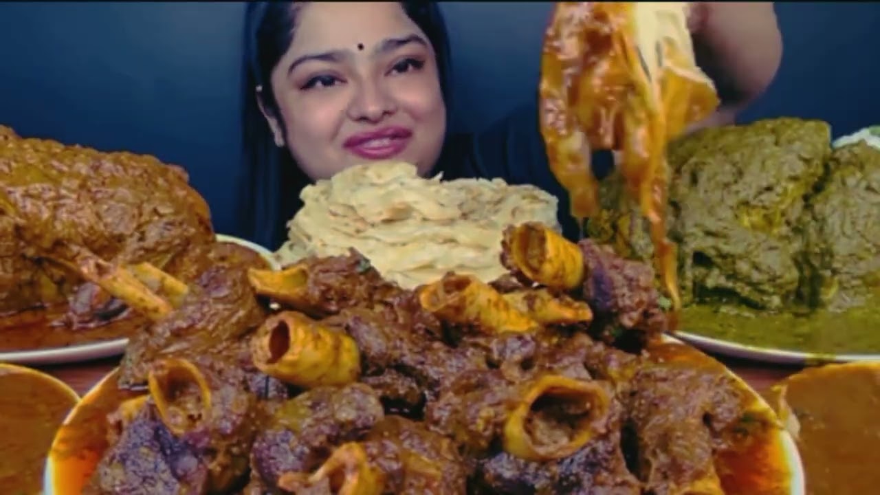 Spicy mutton curry chicken leg piece which spicy mutton fact 🥵😋#mukbang #food 