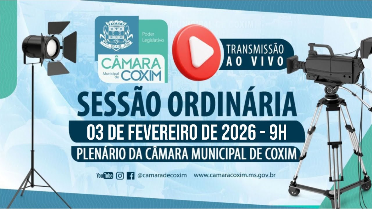 Coxim MS - Sessão Ordinária 03 de fevereiro de 2026