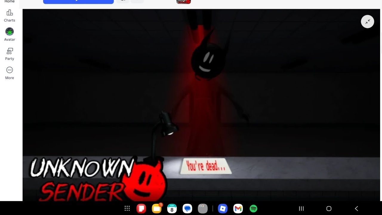 Roblox unknown sender