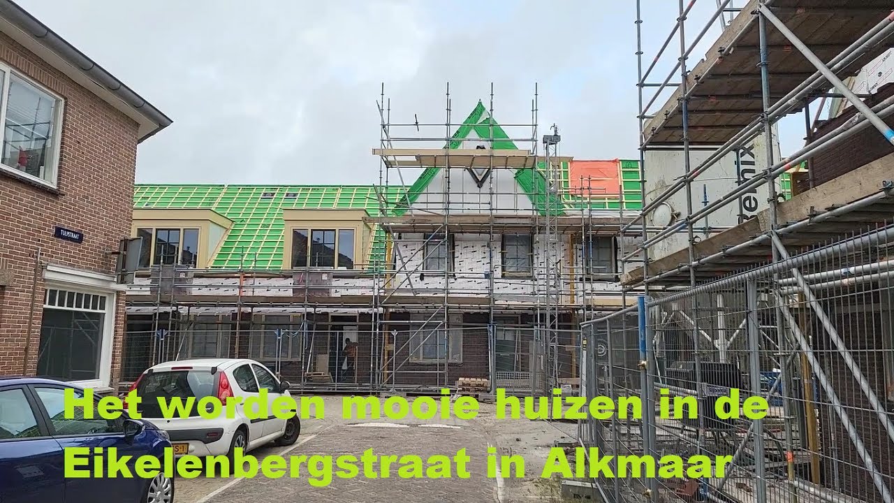 Het worden mooie huizen in de Eikelenbergstraat in Alkmaar