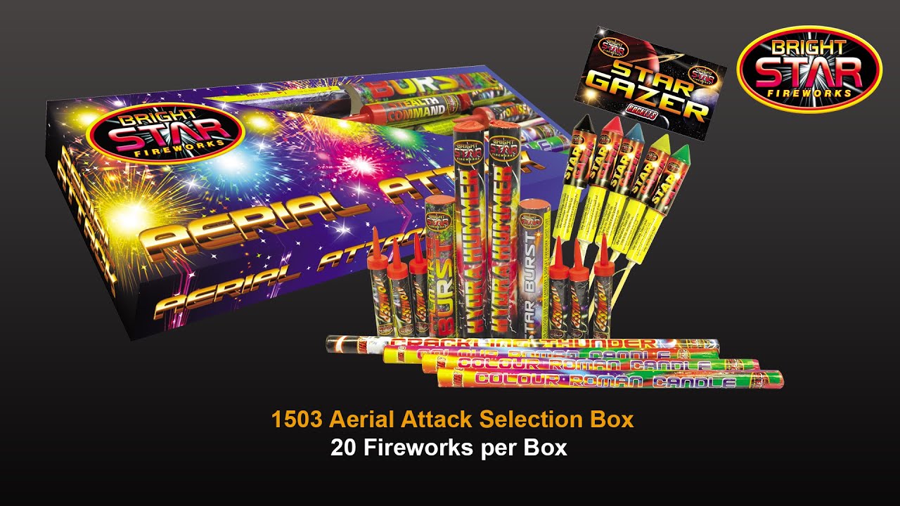 Bright Star Fireworks - 1503 Aerial Attack Selection Box