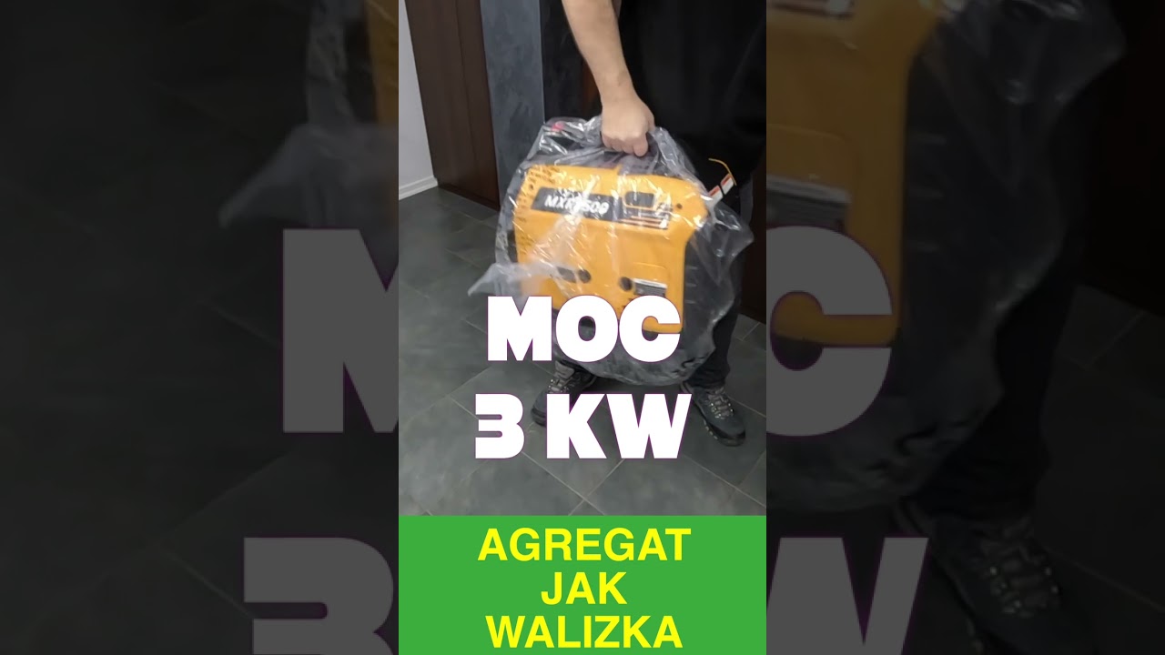 Mały i lekki agregat 3kW.