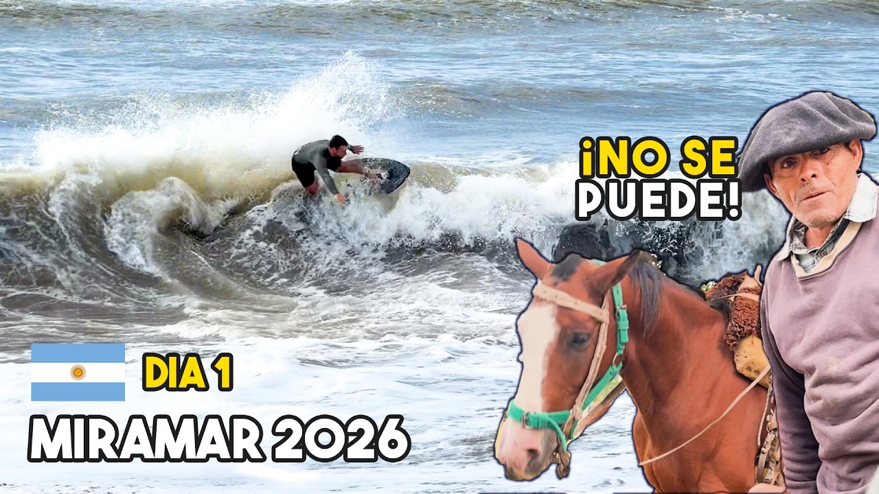 Skimboard en Miramar: olas épicas… y nadie nos quiso prestar nada 😅