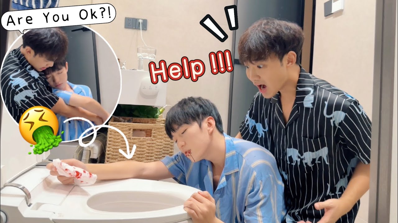 У меня болел живот, меня внезапно вырвало кровью, и я потеряла сознание в 2 часа ночи😱🚑