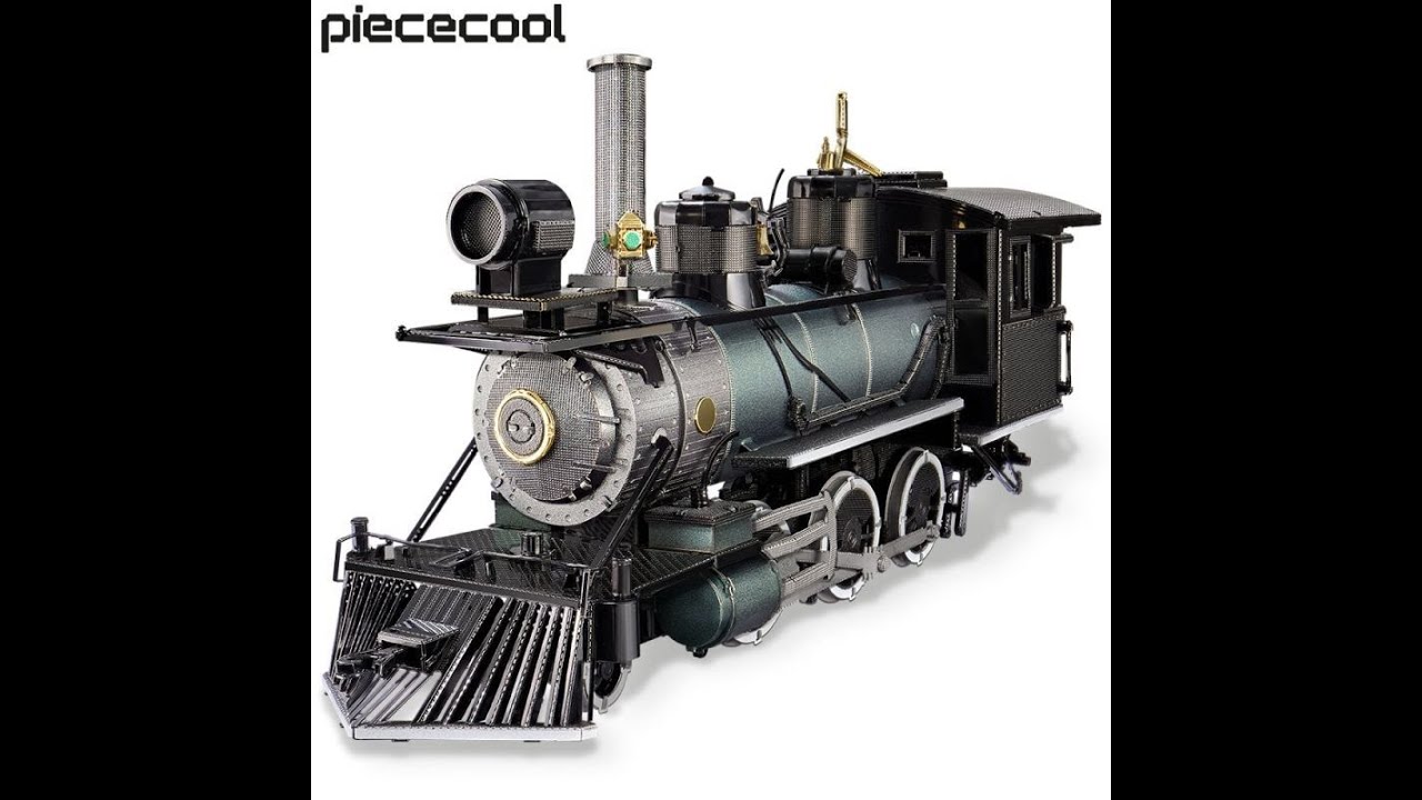 3d metal puzzle　making-of video　MOGUL LOCOMOTIVE　1