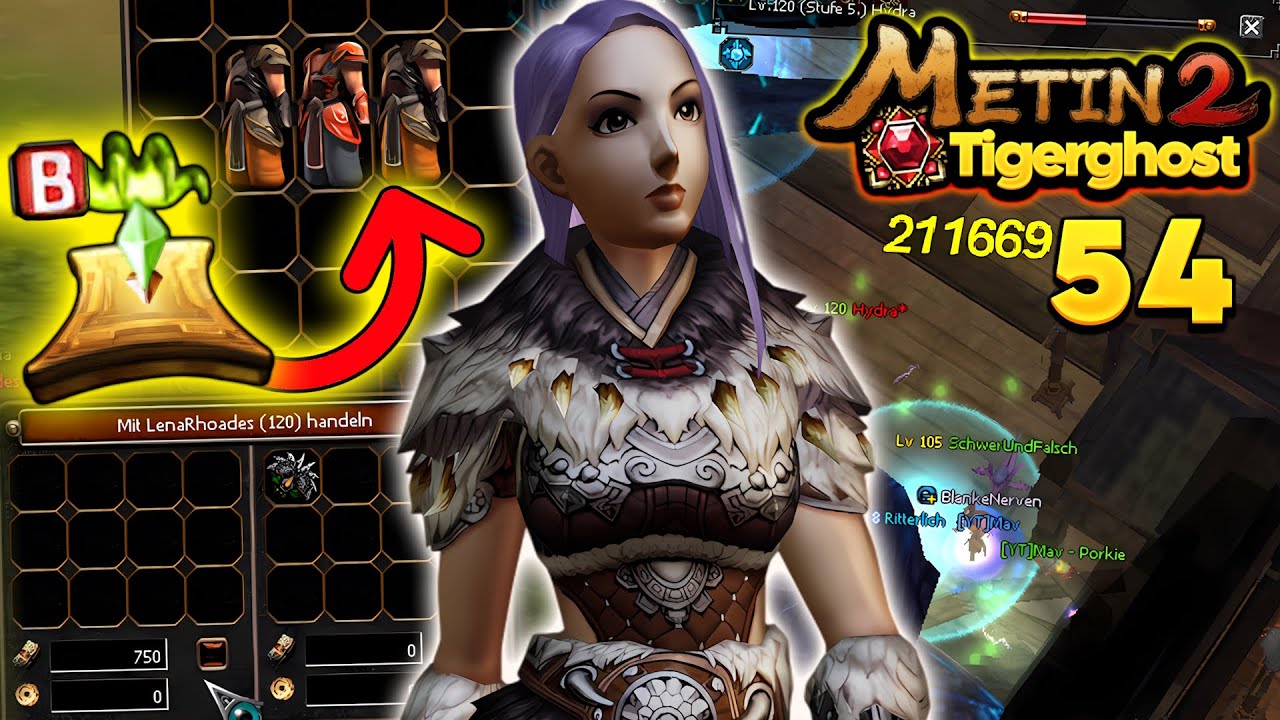 Metin2 Tigerghost [54] - Rüssis drehen, erster Hydra-Test & Fächer vkn