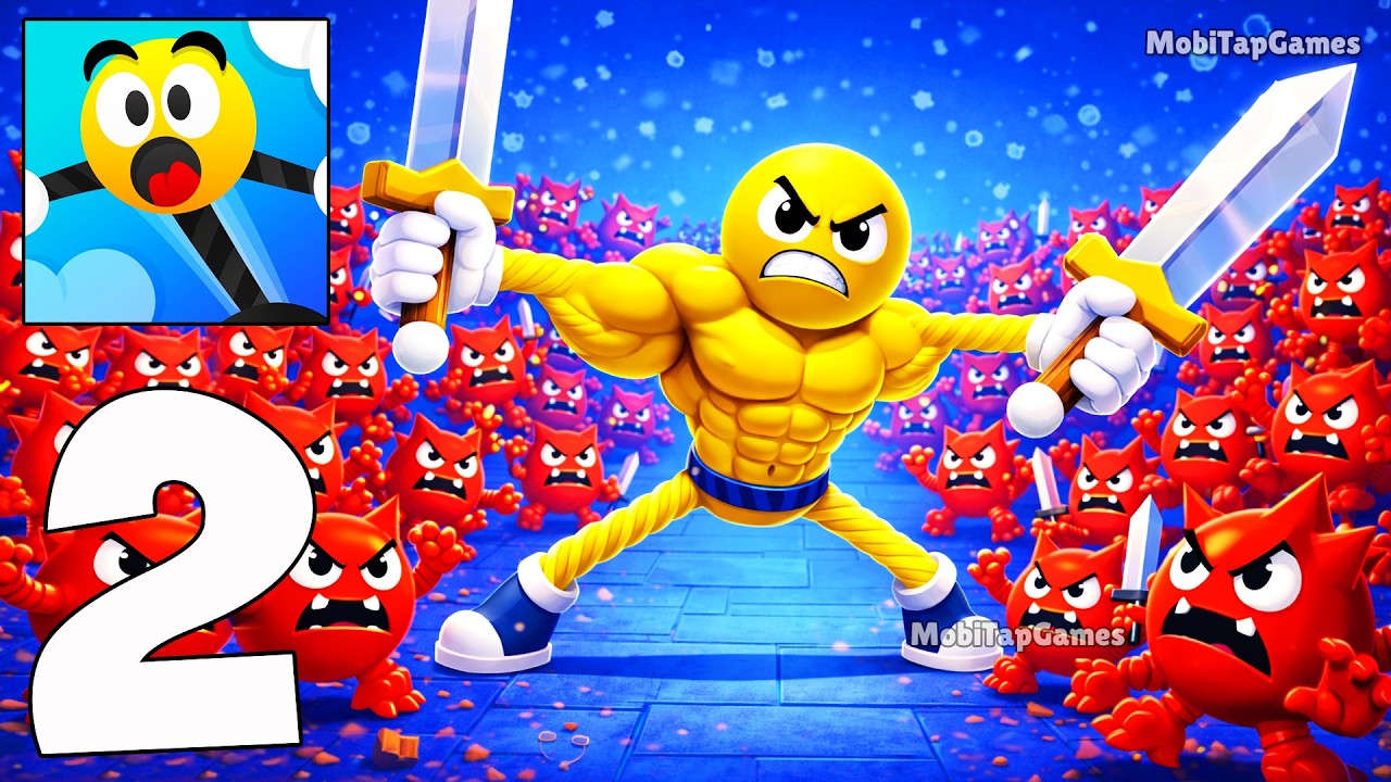 🔹 Stretch Guy – Puzzle & Physics Gameplay – Elastic Climb Challenge Part 2 (iOS, Android)