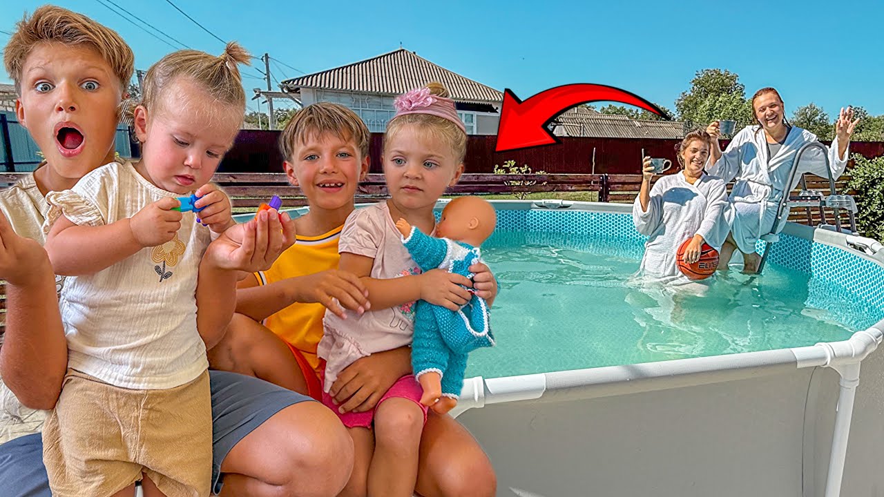 Nu IEȘIM din PISCINǍ/ Albert și Ernest Stau cu COPIII 😂