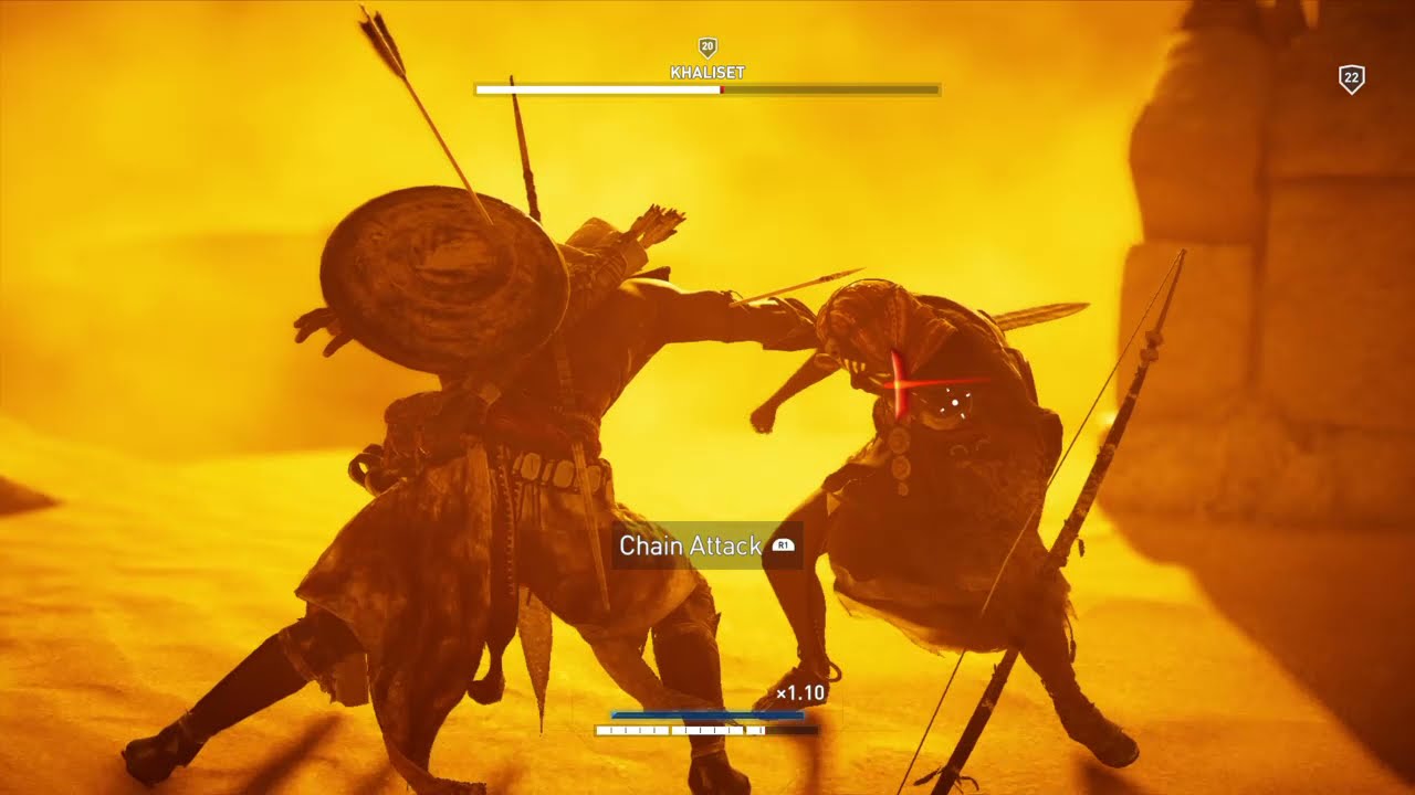 Assassin's Creed Origins: Khaliset The Hyena Boss Fight (Nightmare) #Shorts