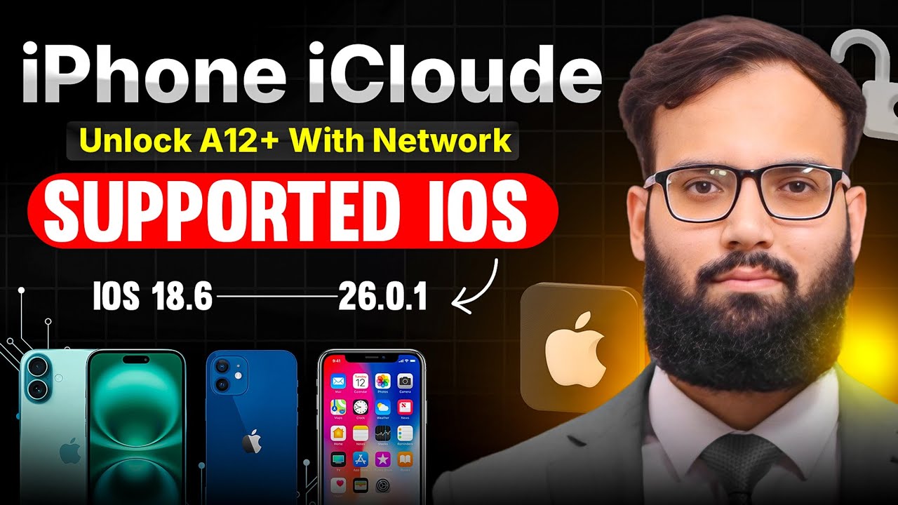 Iphone Icloud Unlock A12+ With Network ?  Supported - iOS 18.6 &rarr; iOS 26.0.1 🆓🥶 Rebypass With Network