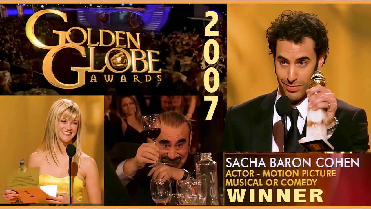 Golden Globe Awards 2007  Sacha Baron Cohen Acceptance Speech - Kenneth Davitian - Reese Witherspoon