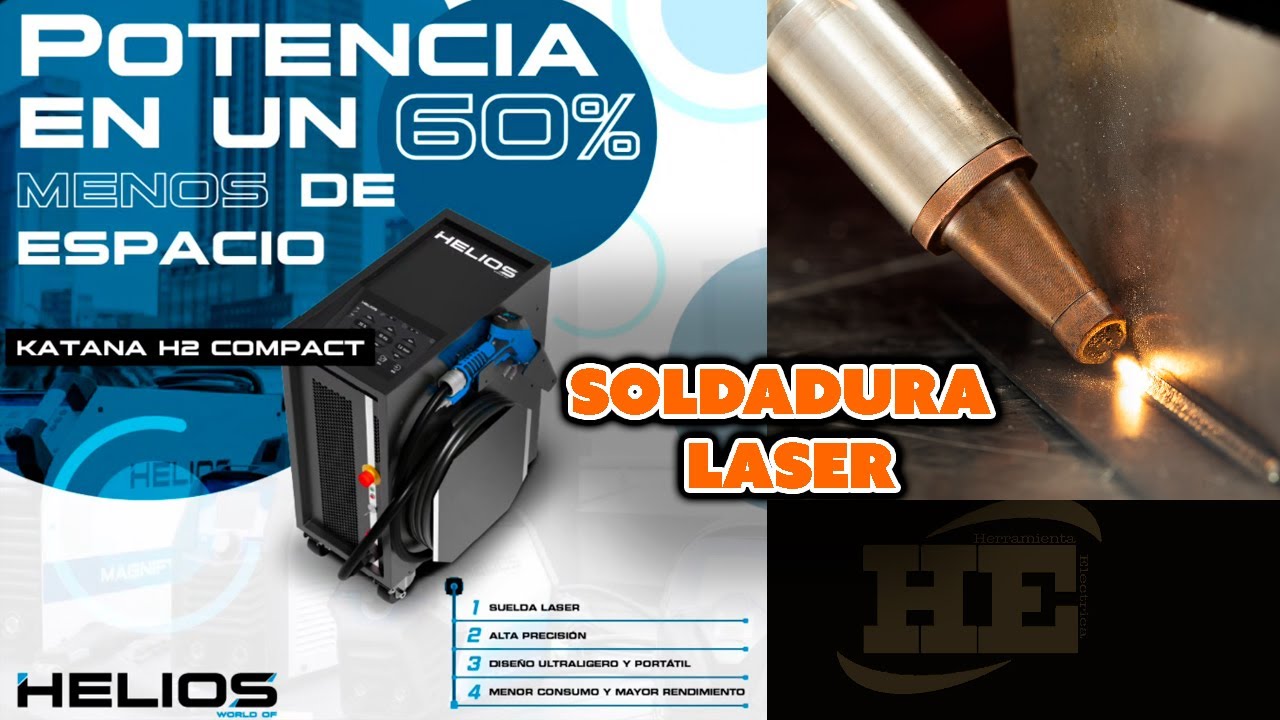 Soldadura LASER ahora mas compacta Suelda Todo en menos tiempo.