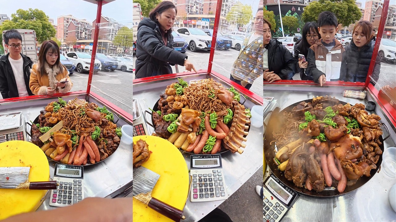 沉浸式出摊全过程，第一视角带你体验摆摊卖大锅卤菜日常快乐Vlog