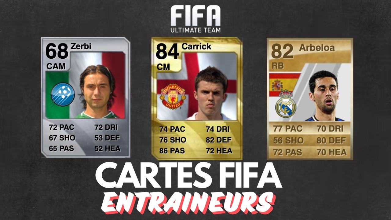 Voici les cartes FIFA des entraîneurs quand ils étaient joueurs !