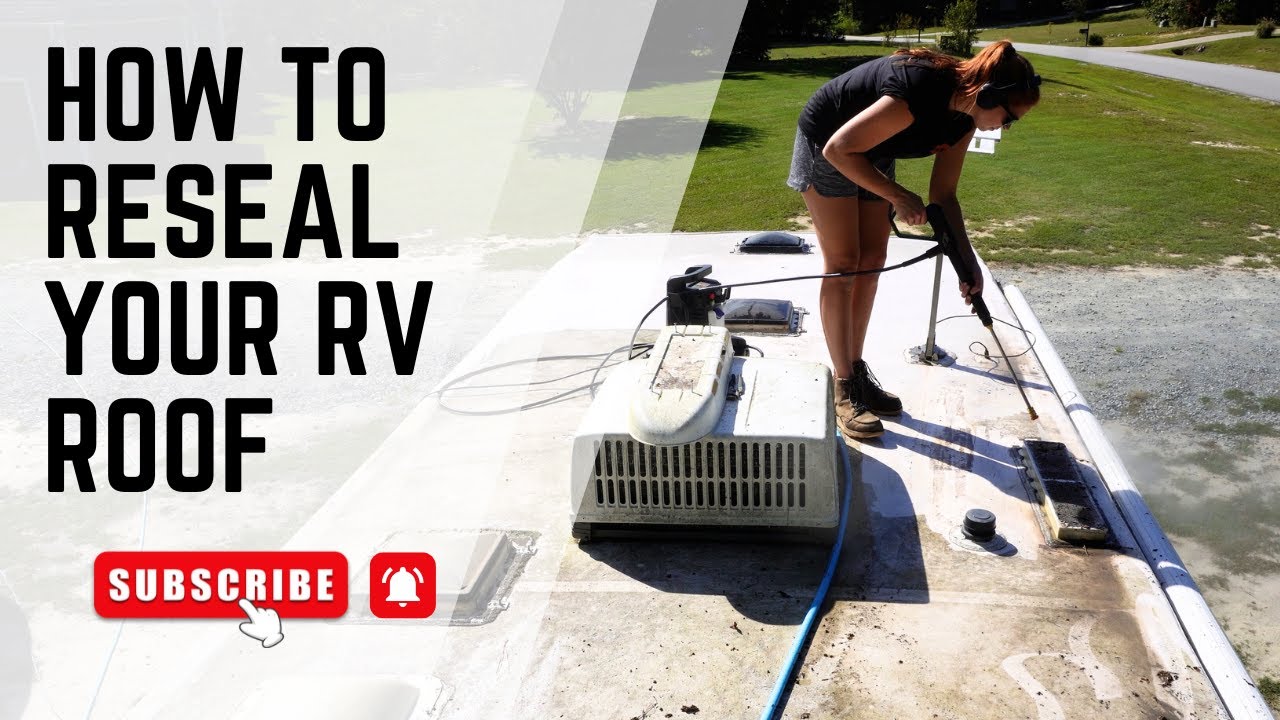 Как повторно герметизировать крышу вашего автодома с помощью продукции RV Roof Man!