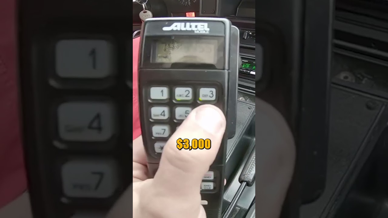 This Car Phone Cost More Than the Car! #digitalnostalgia #cellular