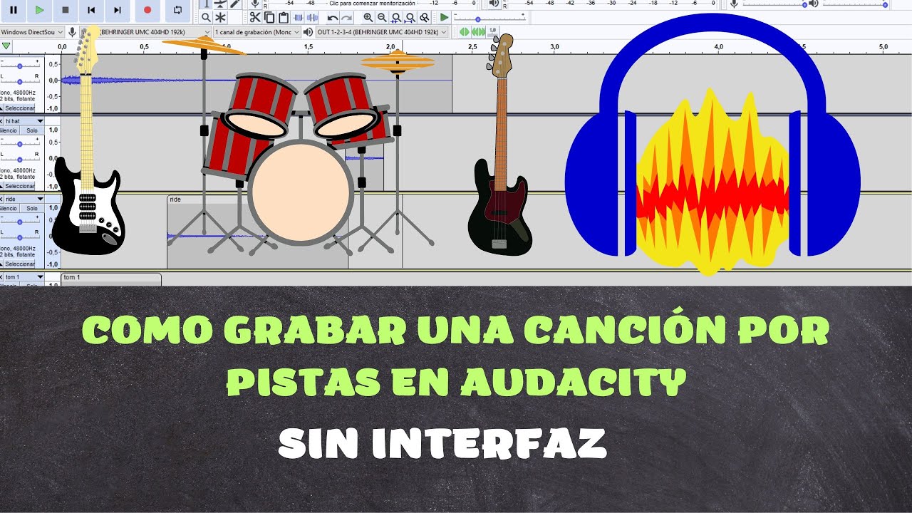 COMO GRABAR UNA CANCIÓN POR PISTAS EN AUDACITY