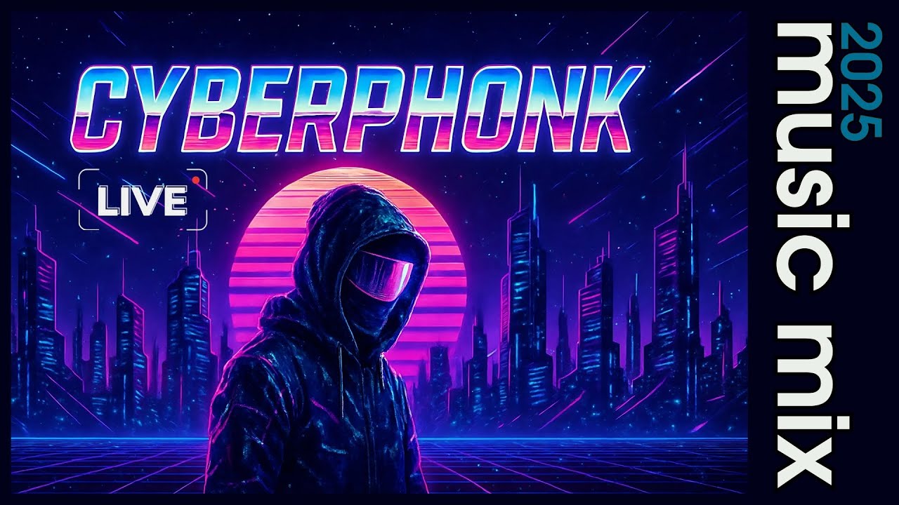 🎧 1 HOUR CYBERPHONK MIX 2025 | Soft Futuristic Sounds & Retro Vibes (Distorted 808s, Ambient Vocals)