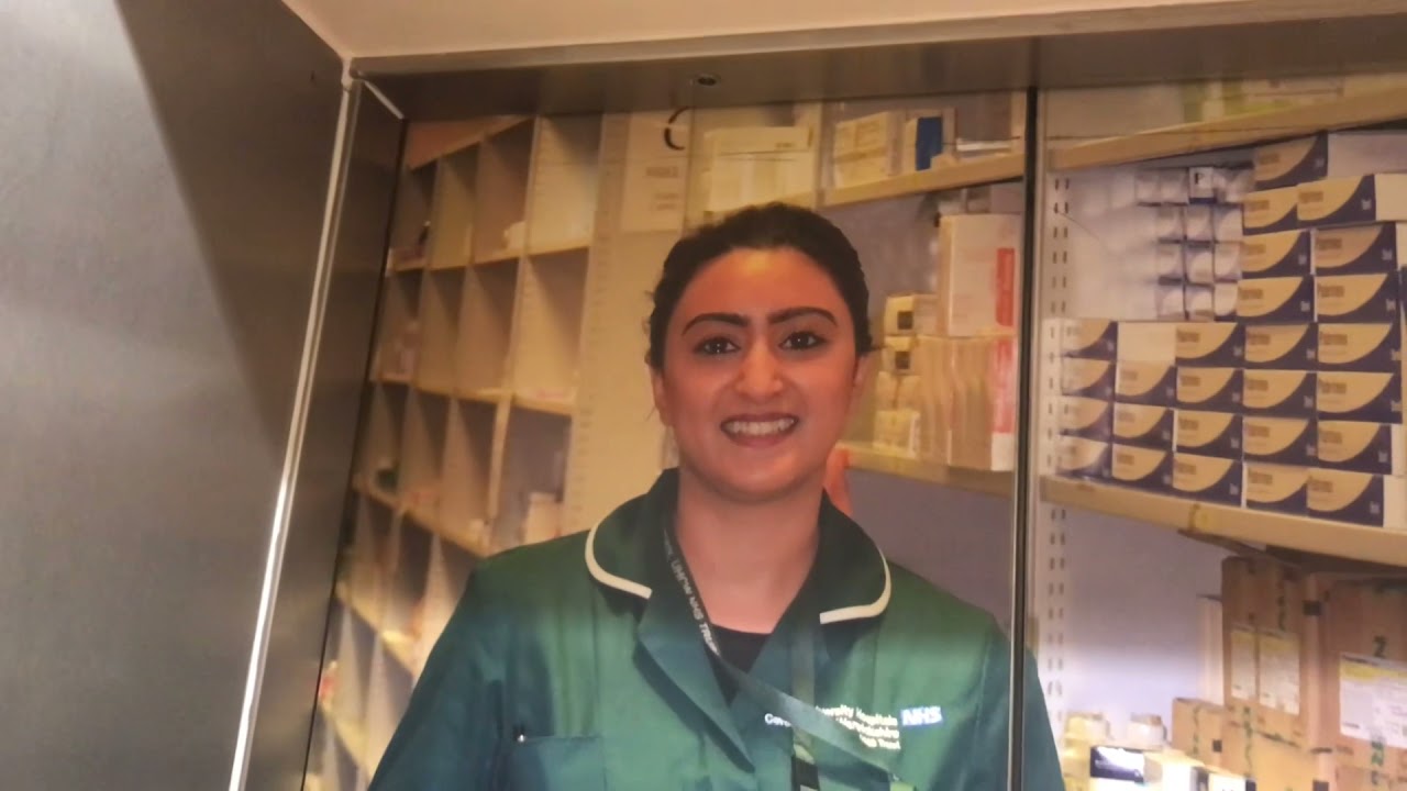 Back at Coventry university hospital riding in the wonderful Otis Gen2 lifts