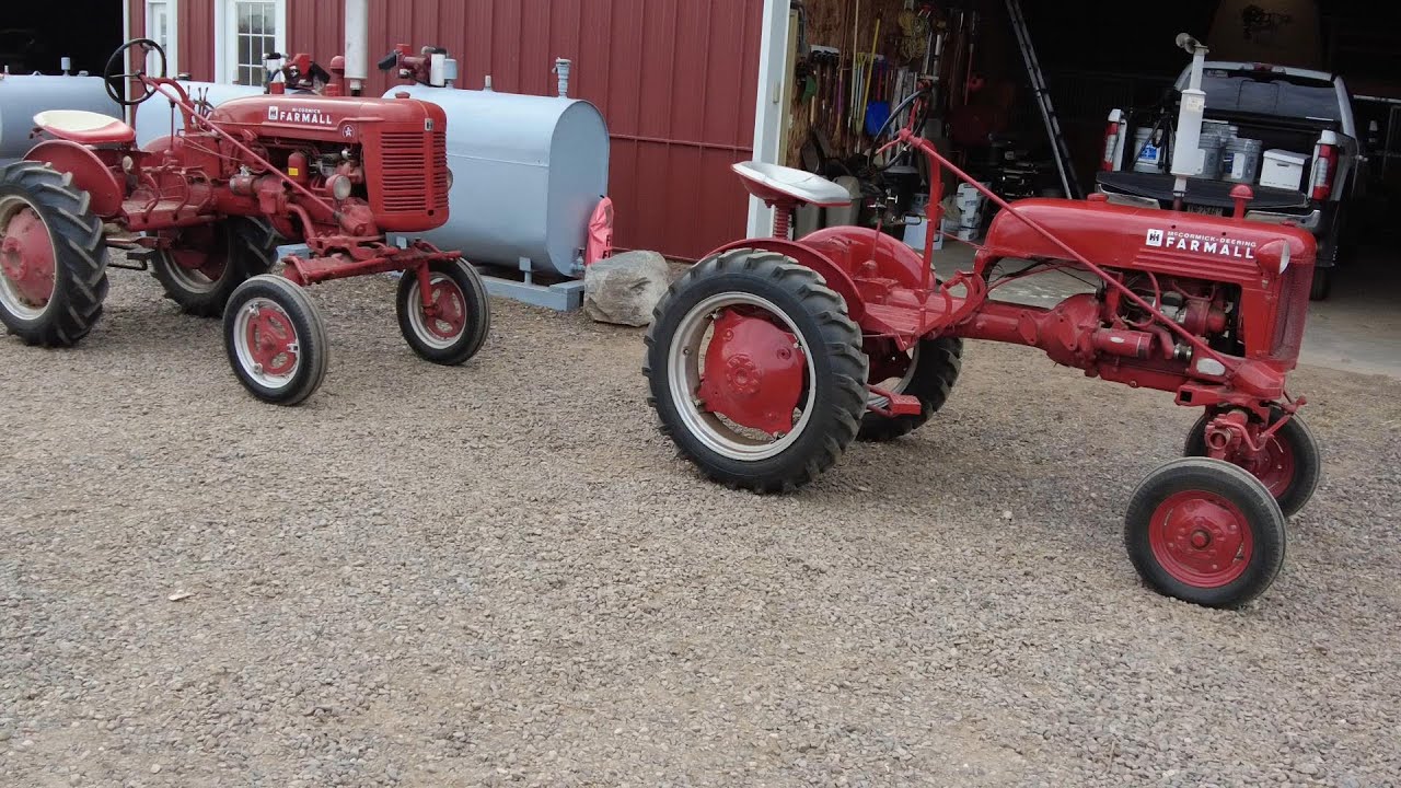 Farmall Super A Tractor and the Percherons on Sunday Outing