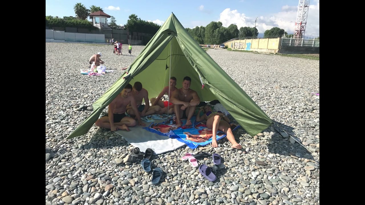 Внешняя палатка Лотос Пирамида-2. Пляжная палатка